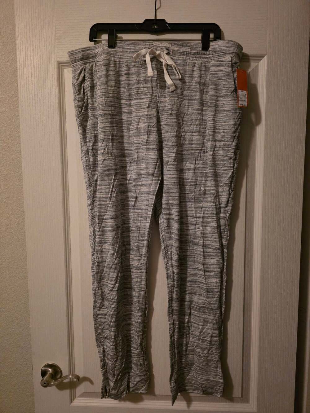 NWT Gilligan & O'Malley Sleep Pants Size XXL Gray Spacedye Lounge Joggers